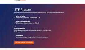 
							         fairriester: Riester-Fondssparplan mit ETFs - fairr.de								  
							    