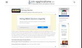 
							         Fairway Market Application, Jobs & Careers Online								  
							    