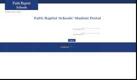 
							         Faith Baptist Schools' Student Portal								  
							    
