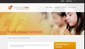 
							         Faith-Based Schools - Curriculum Trak								  
							    