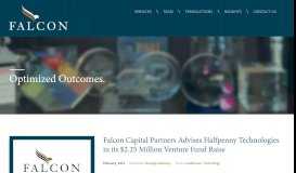 
							         Falcon Capital Partners Advises Halfpenny Technologies in its $2.25 ...								  
							    