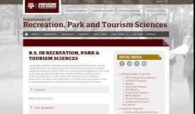 
							         Fall 2018 Catalog - RPTS Degree Plan - Recreation Park and Tourism ...								  
							    