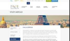 
							         Fall & Spring | Study Abroad | PACE UNIVERSITY								  
							    