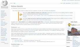 
							         Fallon Health - Wikipedia								  
							    