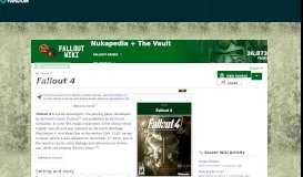 
							         Fallout 4 | Fallout Wiki | FANDOM powered by Wikia								  
							    