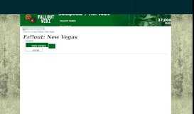 
							         Fallout: New Vegas | Fallout Wiki | FANDOM powered by Wikia								  
							    