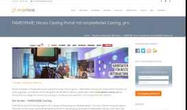 
							         FAMEONME: Neues Casting-Portal mit simpleRedak | Webbasierte ...								  
							    
