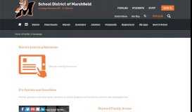 
							         Families / Homepage - School District of Marshfield								  
							    