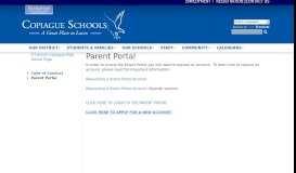 
							         Families | Parent Portal - Copiague Public Schools Students								  
							    