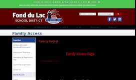 
							         Family Access - Fond du Lac School District								  
							    