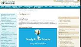 
							         Family Access - Issaquah - Issaquah School District								  
							    