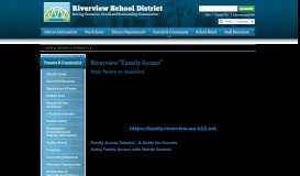 
							         Family Access - Riverview School District								  
							    
