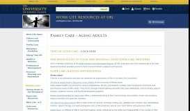 
							         Family Care – Aging Adults | Work-Life Resources at URI								  
							    