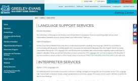 
							         Family Center / Interpreter and Translator Services								  
							    