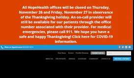 
							         Family Doctors, Primary Care Providers, Pediatricians - HopeHealth								  
							    