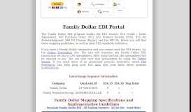 
							         Family Dollar EDI Mapping Guidelines, Requirements and EDI ...								  
							    