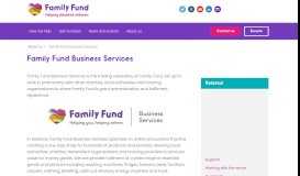 
							         Family Fund Business Services | Family Fund								  
							    