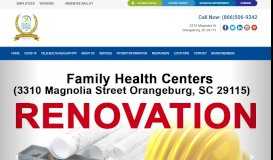 
							         Family Health Centers, Inc.: Family Health Care Orangeburg SC								  
							    