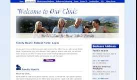 
							         Family Health Patient Portal Login								  
							    