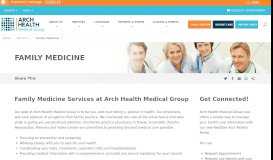 
							         Family Medicine | Arch Health								  
							    