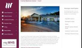 
							         Family Medicine Center – Cecil | Washington Health System								  
							    