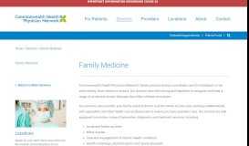 
							         Family Medicine | Commonwealth Health Physician Network ...								  
							    