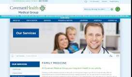 
							         Family Medicine: Covenant Medical Group								  
							    