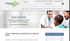 
							         Family Medicine Jacksonville and Orange Park | Prime Med								  
							    
