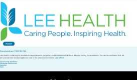 
							         Family Medicine > Lee Health								  
							    