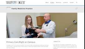 
							         Family Medicine Practice | RIT & Rochester Regional Health Alliance								  
							    