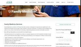 
							         Family Medicine Services | The Primary Health Network								  
							    
