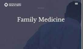 
							         Family Medicine | South Alamo Medical Group								  
							    