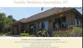 
							         Family Medicine Specialists, PC – Over 25 Years Caring For People								  
							    