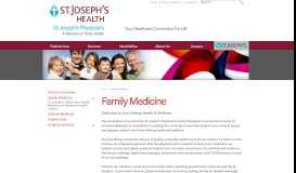 
							         Family Medicine - St. Joseph's Physicians								  
							    