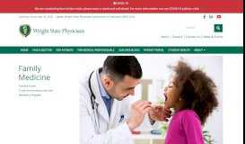 
							         Family Medicine – Wright State Physicians								  
							    
