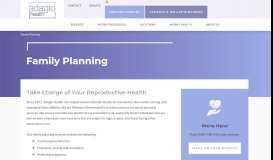
							         Family Planning | Adagio Health - Care for All Women								  
							    
