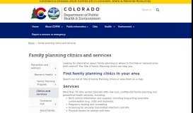 
							         Family planning clinics and services | Department of Public Health and ...								  
							    