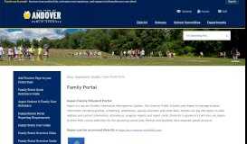 
							         Family Portal | Andover Public Schools - Official Website								  
							    