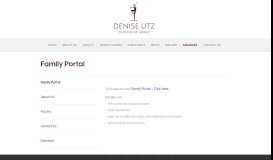 
							         Family Portal - Denise Utz School of Dance								  
							    