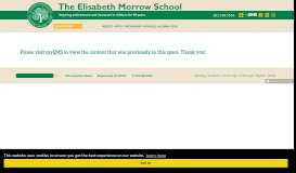 
							         Family Portal - Elisabeth Morrow School								  
							    