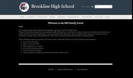 
							         Family Portal Information - Brookline High School								  
							    