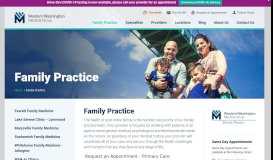 
							         Family Practice Locations for Western Washington Medical Group								  
							    