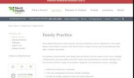 
							         Family Practice - Merit Health Madison								  
							    