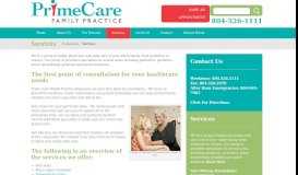 
							         Family Practice | Prime Care Services								  
							    