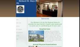 
							         Family practice, Richard M Hays MD PA Wellington, FL Services								  
							    