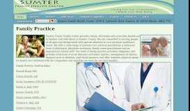 
							         Family Practice - Sumter Family Health Center								  
							    