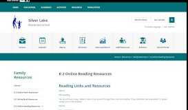 
							         Family Resources / K-2 Online Reading Resources								  
							    