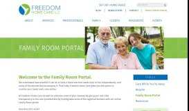 
							         Family Room Portal | Freedom Home Care, LLC								  
							    