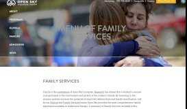 
							         Family Services | Open Sky								  
							    
