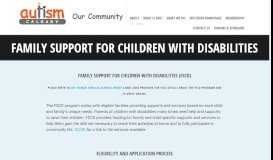 
							         Family Support For Children with Disabilities – Autism Calgary								  
							    